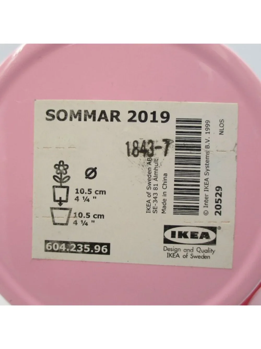 2 IKEA Sommar 2019 Plant Pot Pink NWT RARE RETIRED Farmhouse Cottage Girly